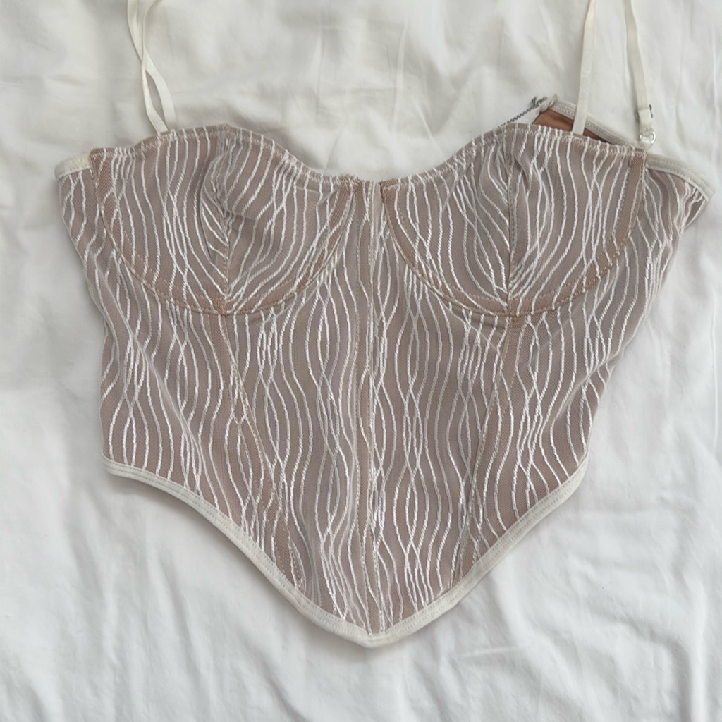 White Fox White Corset